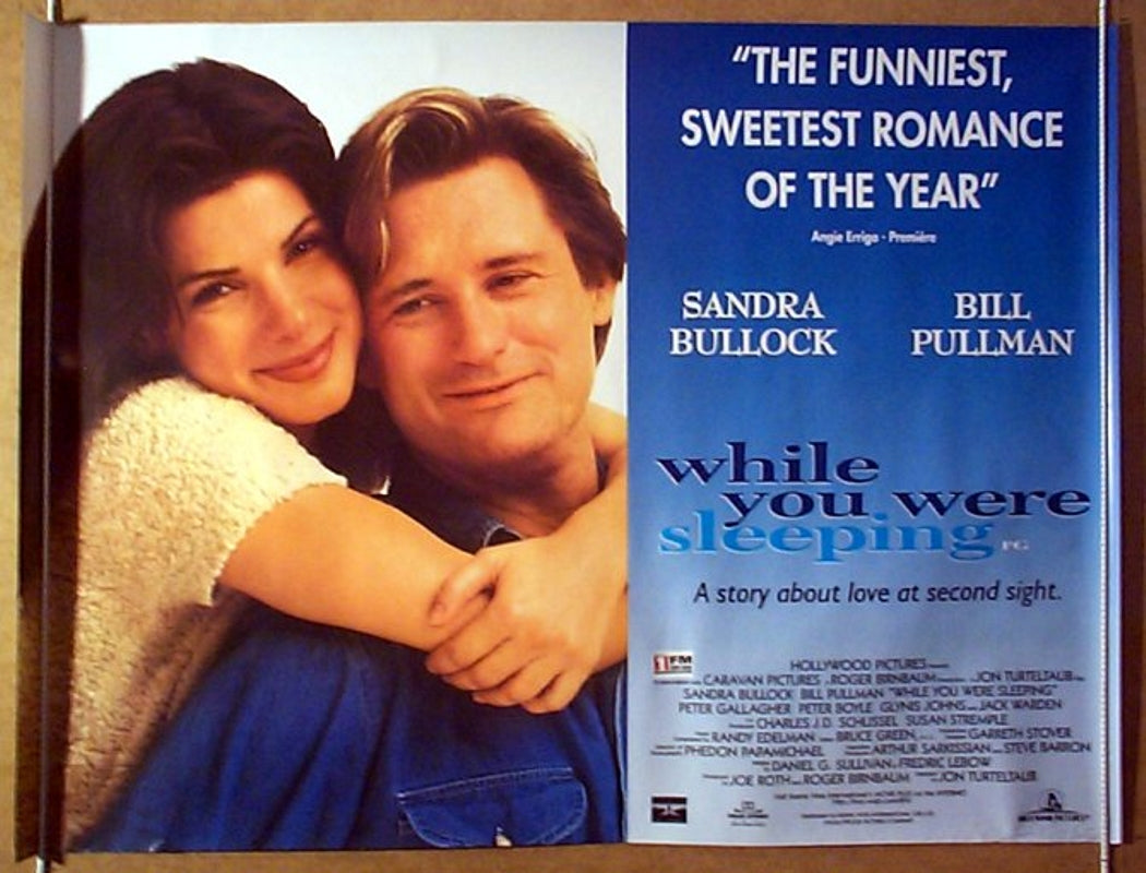 While You Were Sleeping  Original Quad Movie Poster  