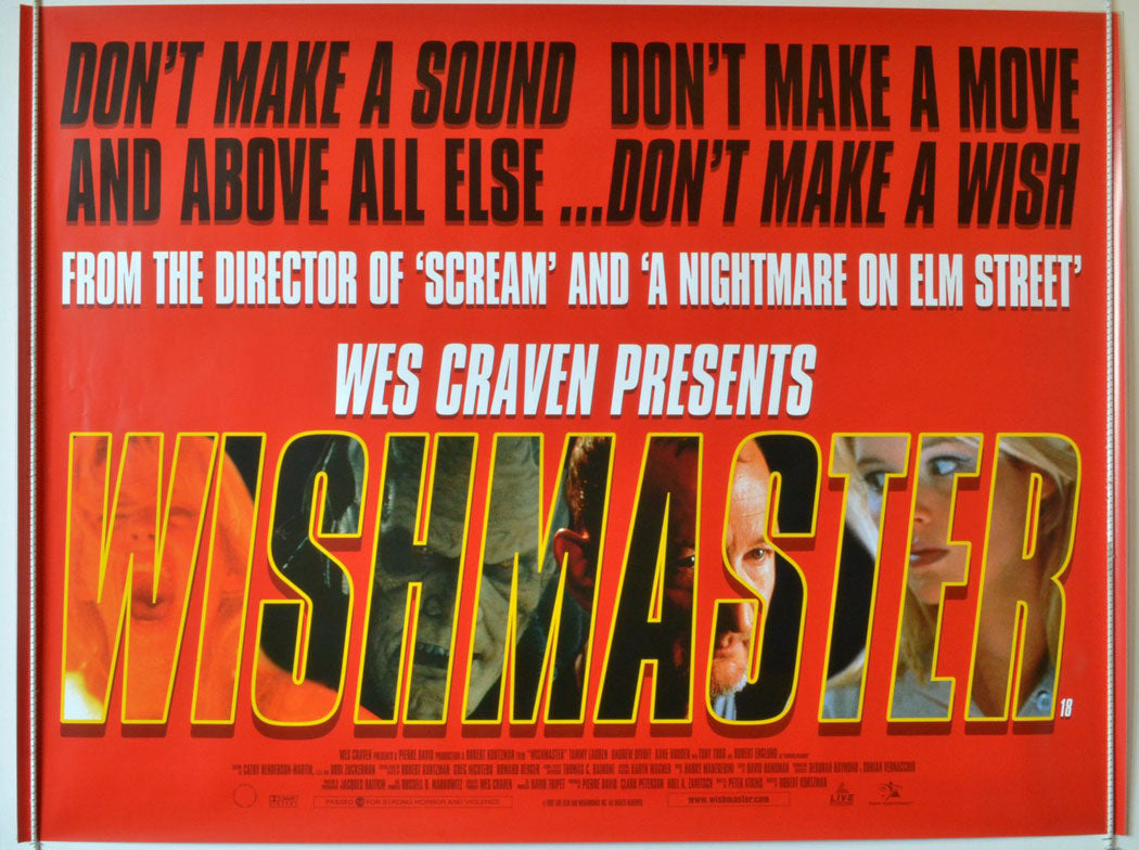 Wishmaster   Original British Quad Poster - Movie Poster 