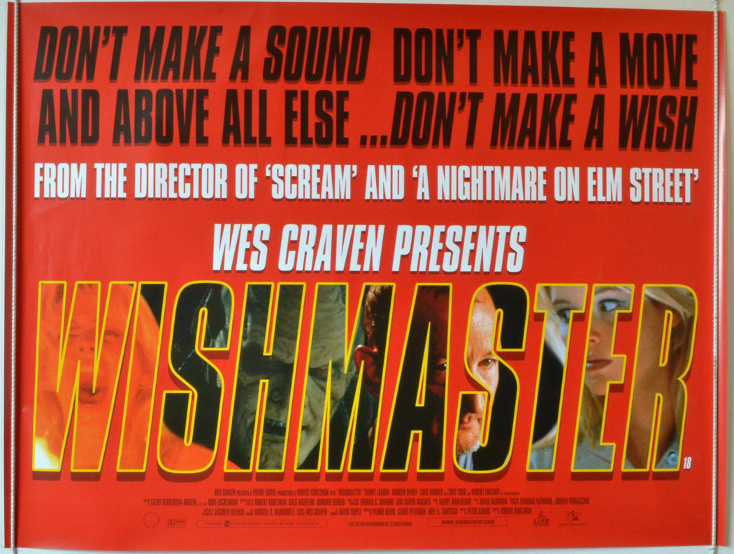 Wishmaster   Original British Quad Poster - Movie Poster 