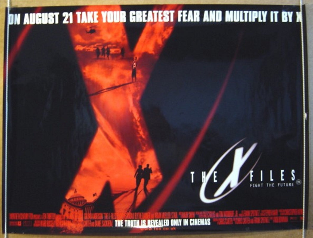 The X-Files  (Teaser)  Original Quad Movie Poster  