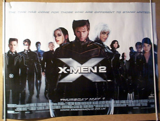 X-Men 2  Original Quad Movie Poster  