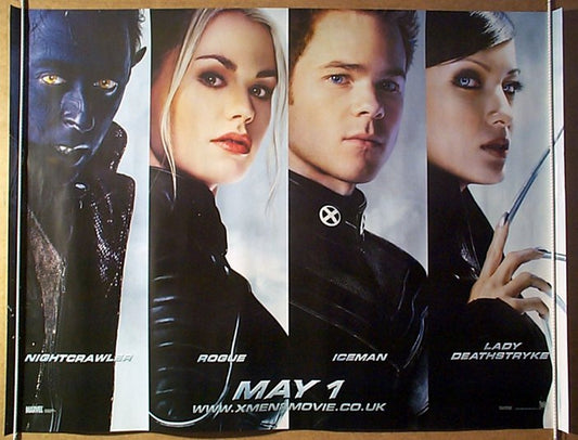 X-Men 2  (Teaser Characters Version 2)  Original Quad Movie Poster  