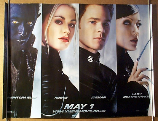 X-Men 2  (Teaser Characters Version 2)  Original Quad Movie Poster  