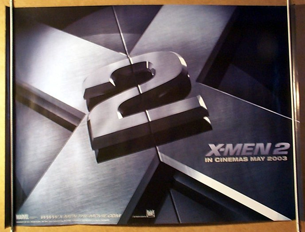 X-Men 2  (Teaser)  Original Quad Movie Poster  