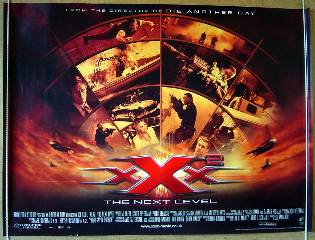 XXX 2 : The Next Level  Original Quad Movie Poster  