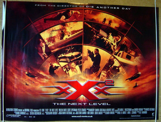 XXX 2 : The Next Level  Original Quad Movie Poster  