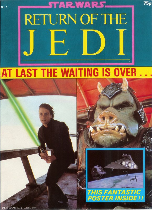 Star Wars : Return Of The Jedi  Souvenir Poster Magazine 