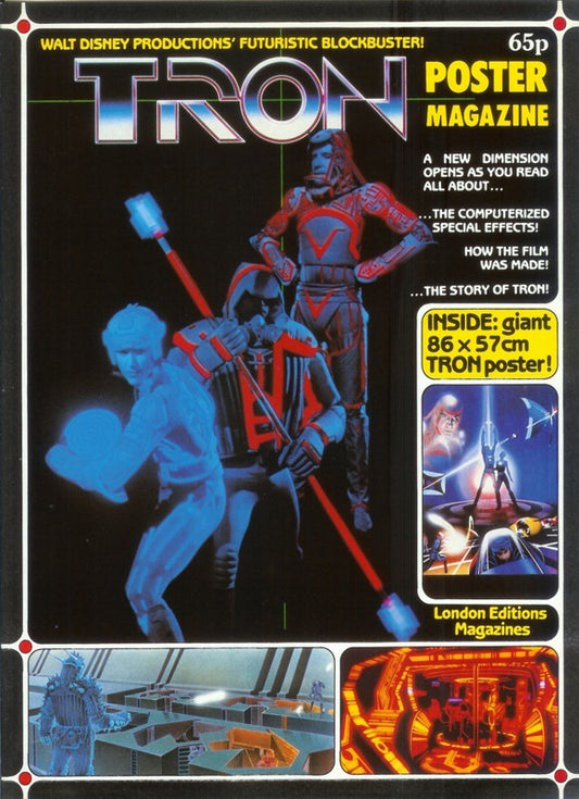 Tron  Souvenir Poster Magazine 