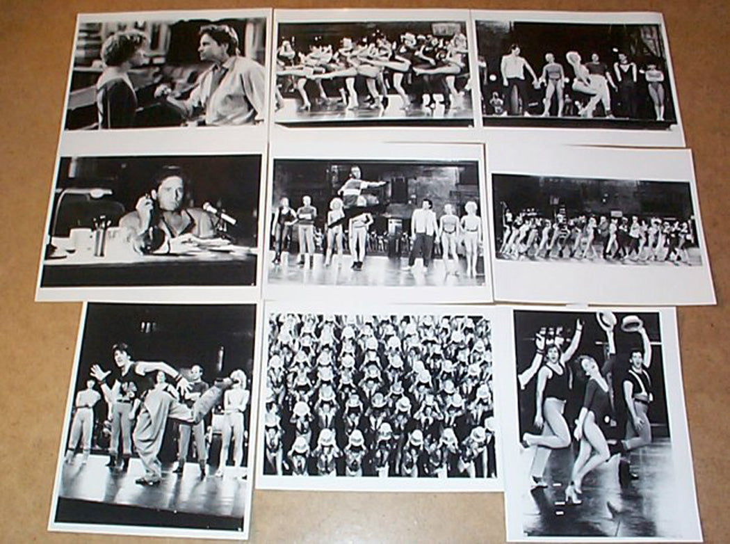 A Chorus Line  9 Original Black And White Press Stills 