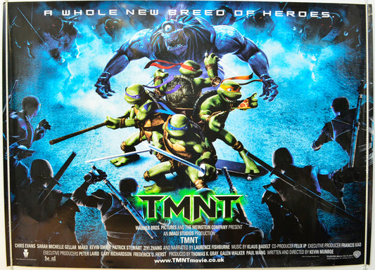 TMNT   (Teenage Mutant Ninja Turtles) Original British Quad Poster - Film Poster - Movie Poster