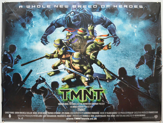 TMNT (Teenage Mutant Ninja Turtles)  Original Quad Poster - Film Poster - Movie Poster