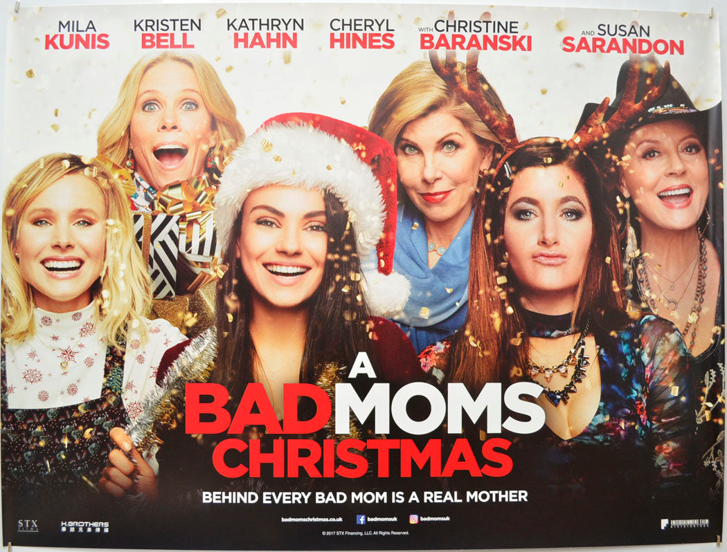 A Bad Moms Christmas  Original Quad Poster - Film Poster - Movie Poster