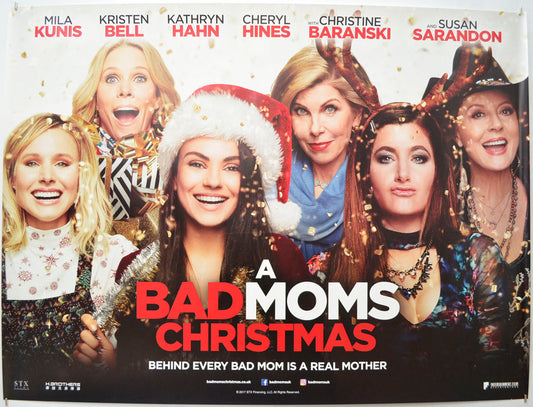 A Bad Moms Christmas  Original Quad Poster - Film Poster - Movie Poster