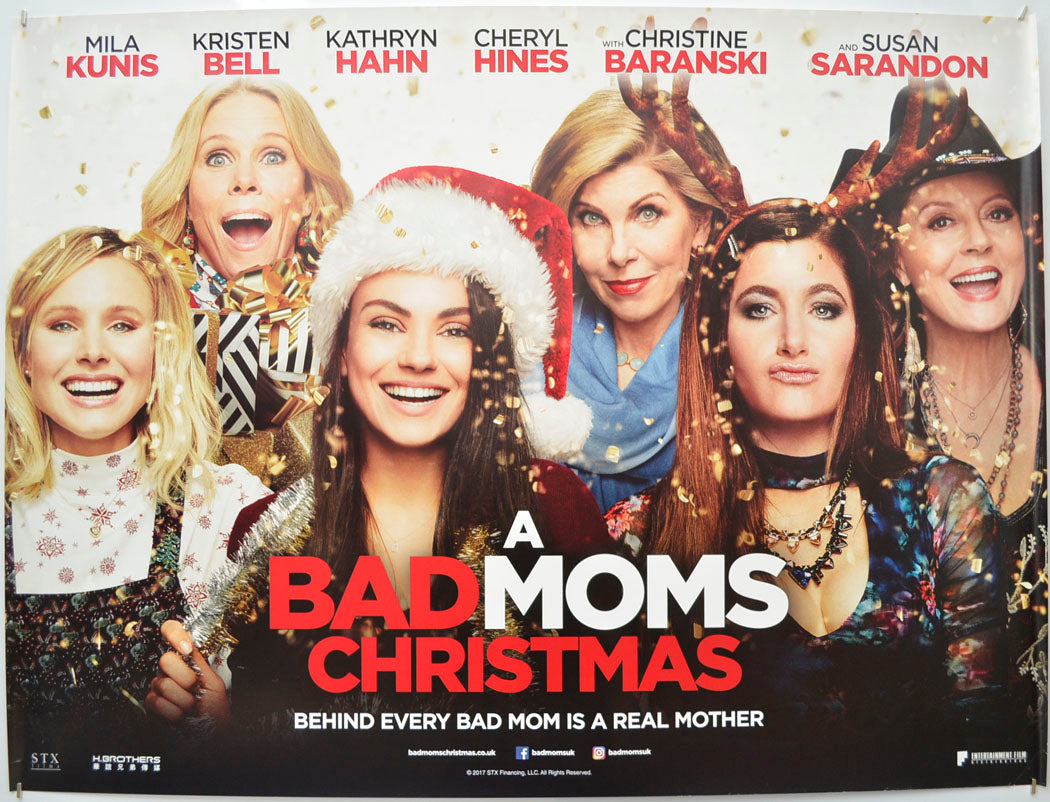 A Bad Moms Christmas  Original Quad Poster - Film Poster - Movie Poster