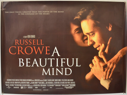 A Beautiful Mind  Original Quad Poster - Film Poster - Movie Poster