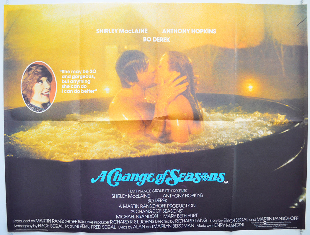 A Change Of Seasons Original Quad Poster - Film Poster - Movie Poster  