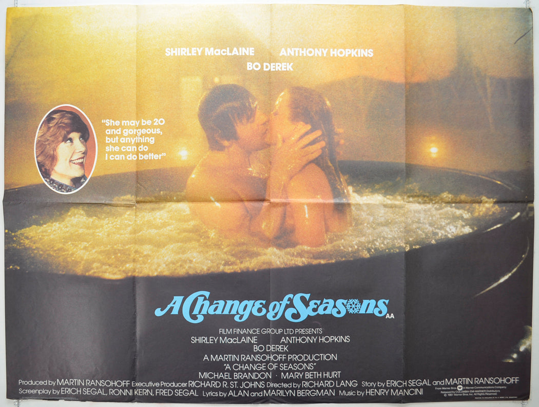 A Change Of Seasons Original Quad Poster - Film Poster - Movie Poster  