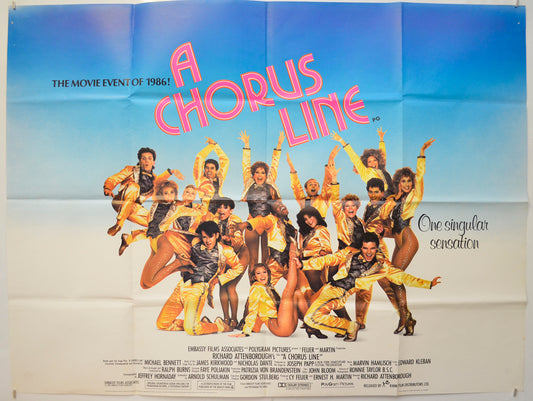 A Chorus Line Original Quad Poster - Film Poster - Movie Poster  