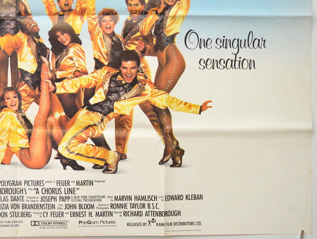 A CHORUS LINE (Bottom Right) Cinema Quad Movie Poster 