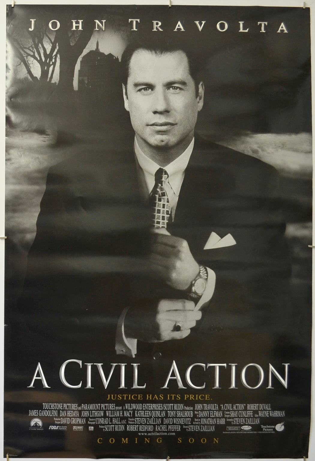 A Civil Action  (Teaser / Advance Version) Original One Sheet Poster - Film Poster - Movie Poster  