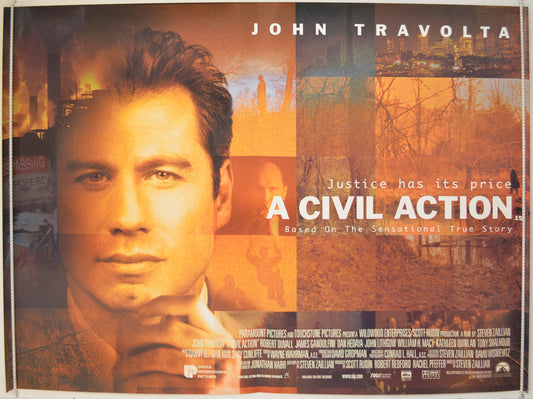 A Civil Action  Original Quad Poster - Film Poster - Movie Poster 