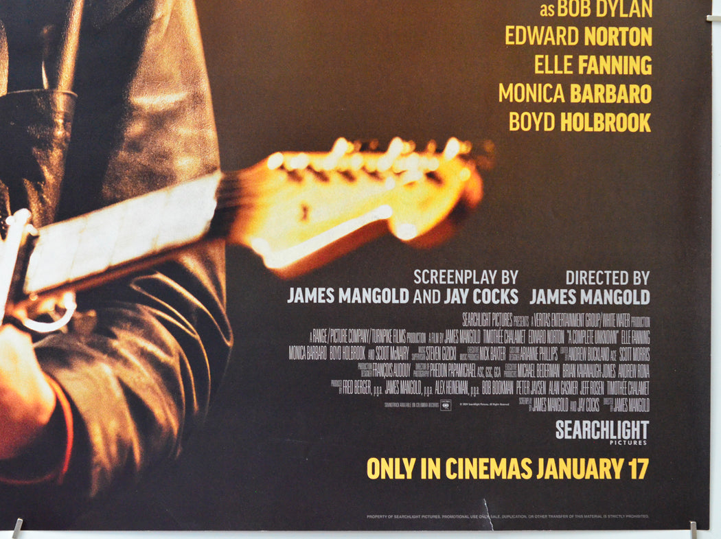 A Complete Unknown (Bottom Right) Cinema Quad Movie Poster 