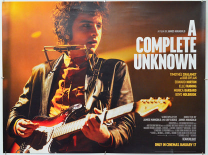A Complete Unknown - Original Quad Poster - Film Poster - Movie Poster