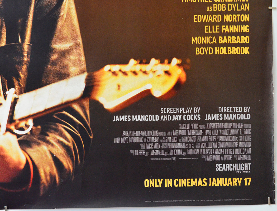 A Complete Unknown (Bottom Right) Cinema Quad Movie Poster 