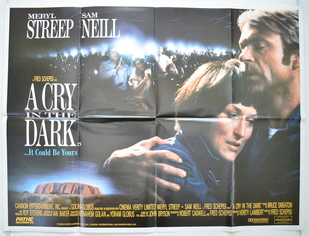 A Cry In The Dark Original Quad Poster - Film Poster - Movie Poster  