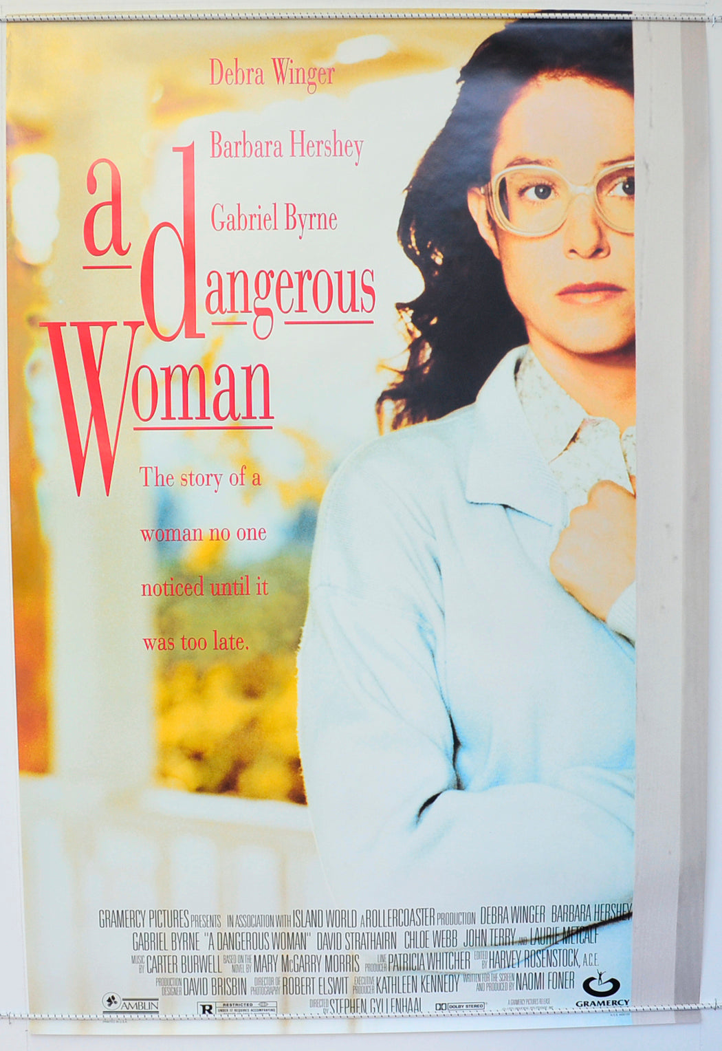 A Dangerous Woman  Original One Sheet Poster - Film Poster - Movie Poster 