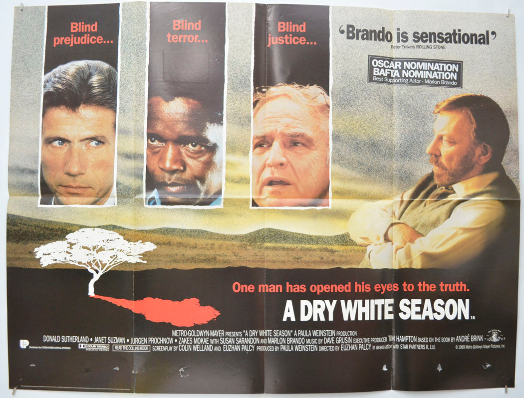 A Dry White Season Original Quad Poster - Film Poster - Movie Poster