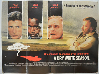 A Dry White Season Original Quad Poster - Film Poster - Movie Poster