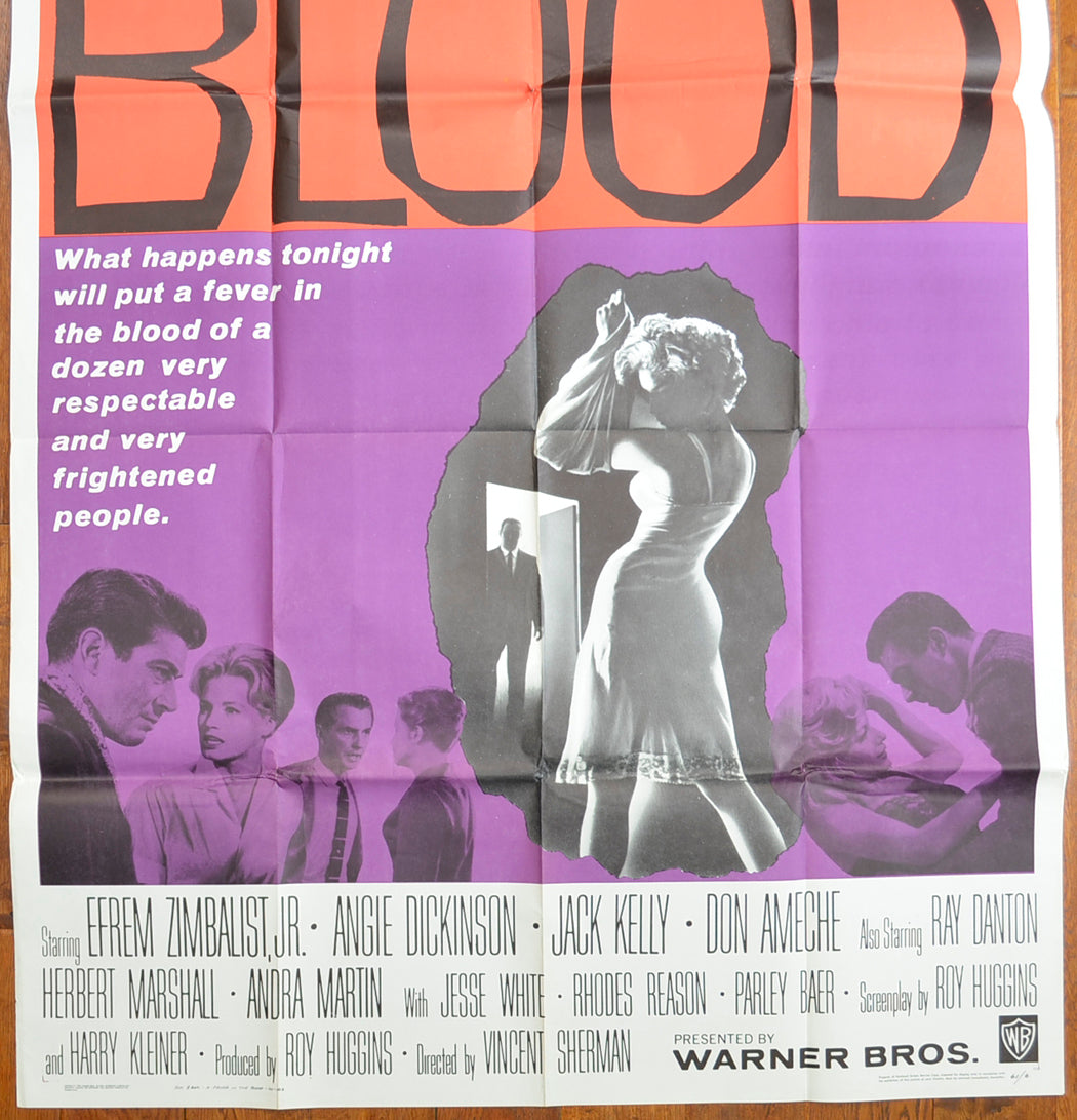 A FEVER IN THE BLOOD – 3 Sheet Poster (BOTTOM) 