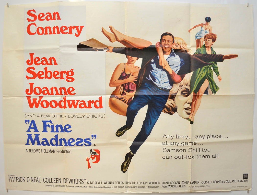 A Fine Madness Original Quad Poster - Film Poster - Movie Poster