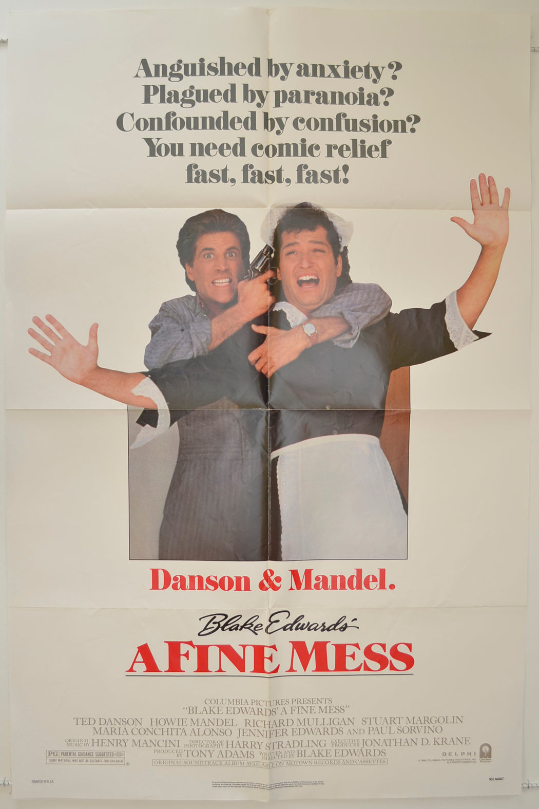 A Fine Mess  Original One Sheet Poster - Film Poster - Movie Poster 