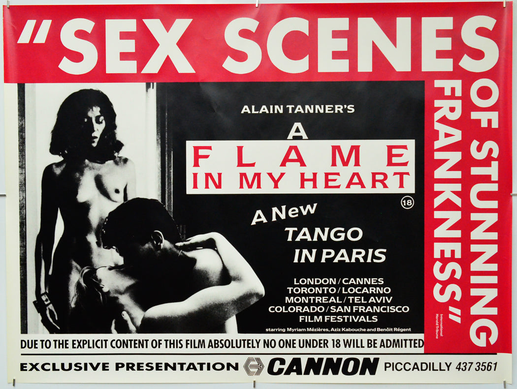 A Flame In My Heart - Original Quad Poster - Film Poster - Movie Poster
