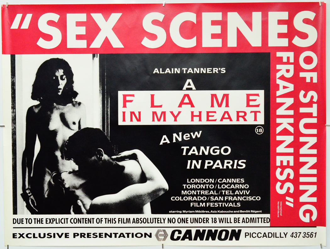 A Flame In My Heart - Original Quad Poster - Film Poster - Movie Poster