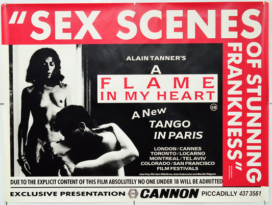 A Flame In My Heart - Original Quad Poster - Film Poster - Movie Poster
