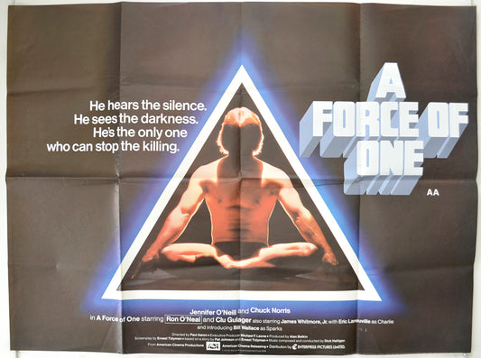 A Force Of One Original Quad Poster - Film Poster - Movie Poster  