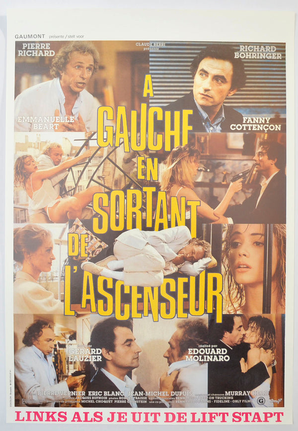 Acenser Poster “A Gauche En Sortant De L'ascenseur” (a.k.a. Ace of Aces) Original Bel ...