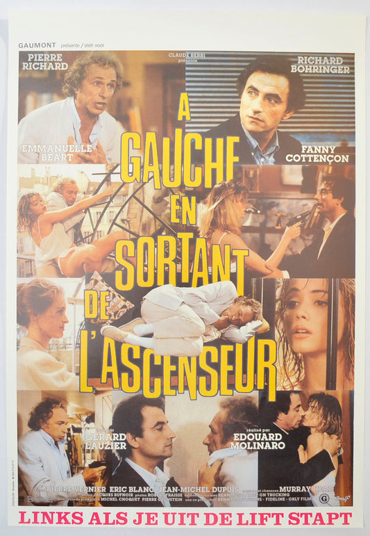 A Gauche En Sortant De L'ascenseur (a.k.a. Ace of Aces) Original Belgian Poster - Film Poster - Movie Poster