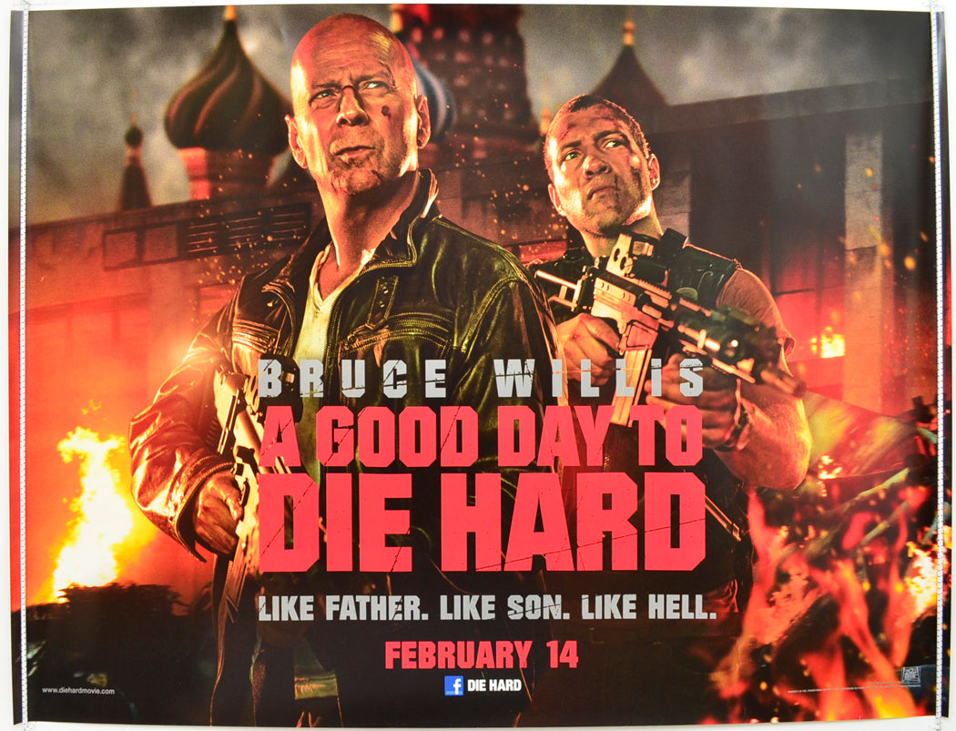 A Good Day To Die Hard  (Teaser / Advance Version)   Original Quad Poster - Film Poster - Movie Poster  