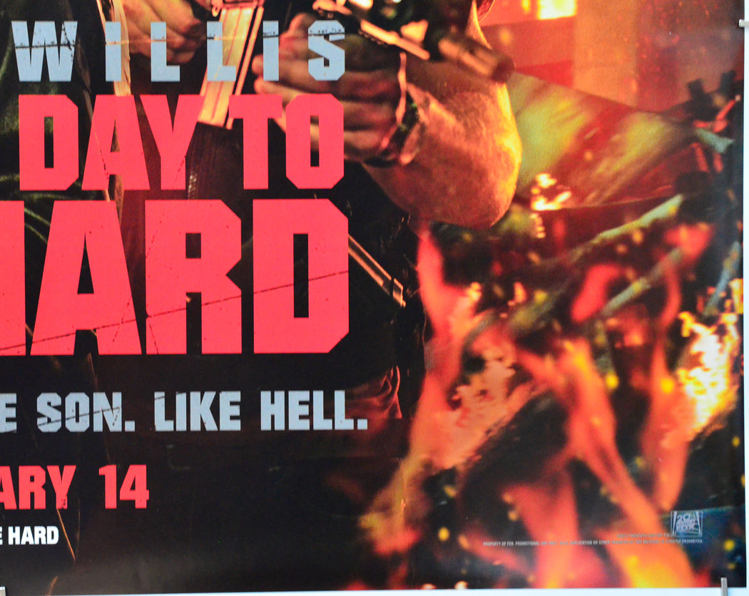 A Good Day To Die Hard (Bottom Right) Cinema Quad Movie Poster 