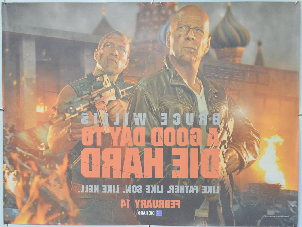 A Good Day To Die Hard (Back) Cinema Quad Movie Poster 