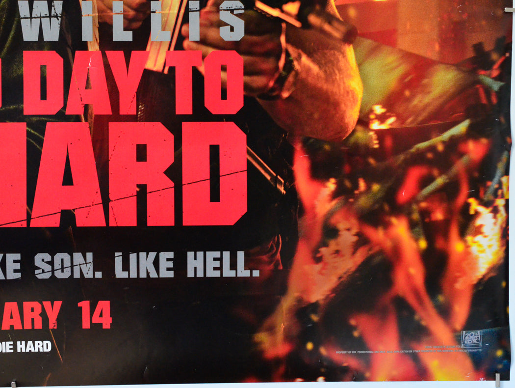 A Good Day To Die Hard (Bottom Right) Cinema Quad Movie Poster 