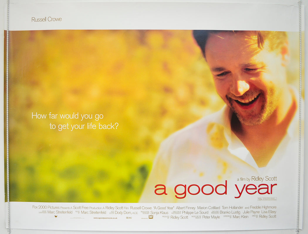 A Good Year Original Quad Poster - Film Poster - Movie Poster  