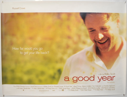 A Good Year Original Quad Poster - Film Poster - Movie Poster  