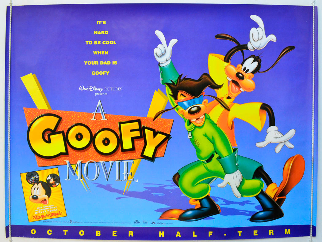 A Goofy Movie  Original British Quad Poster - Film Poster - Movie Poster