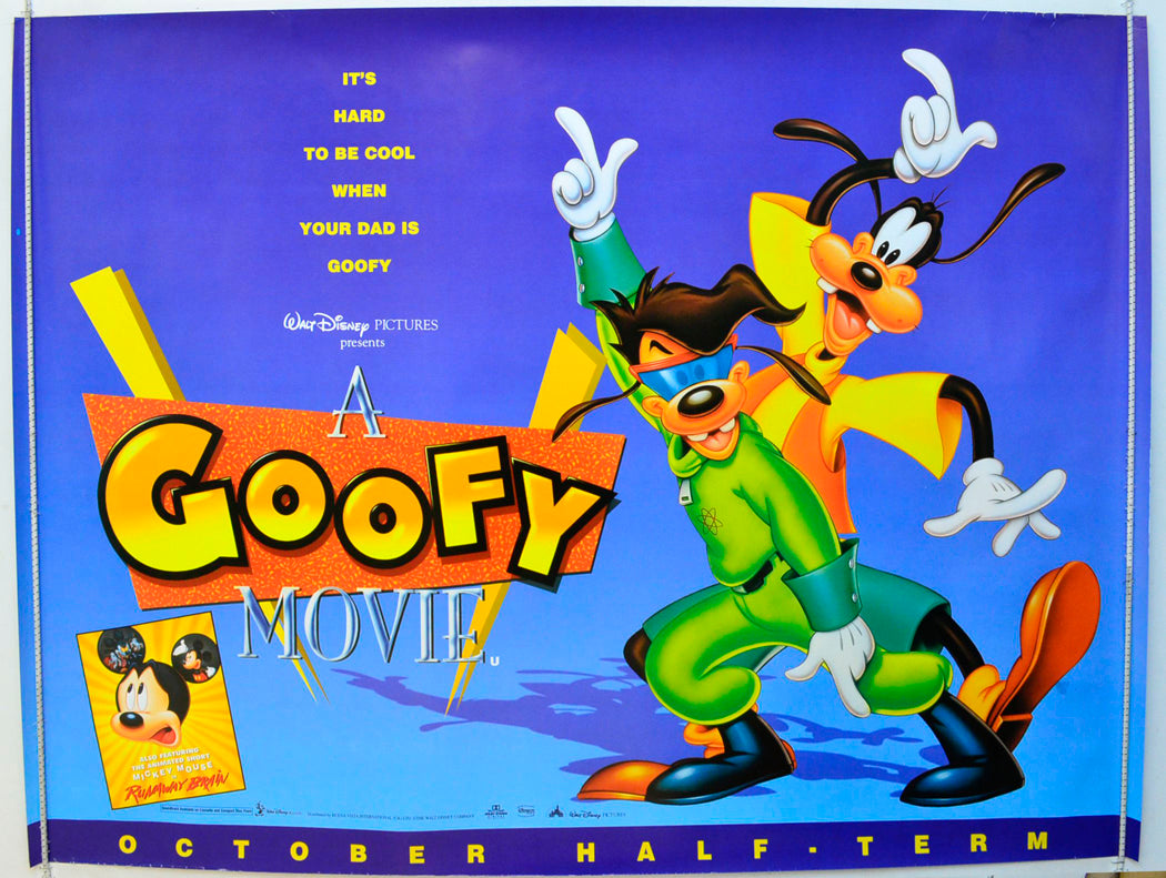 A Goofy Movie  Original British Quad Poster - Film Poster - Movie Poster