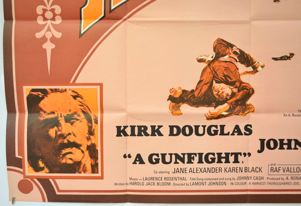 A GUNFIGHT (Bottom Left) Cinema Quad Movie Poster 